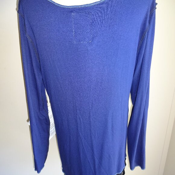 NWT New Womens Blue Styles Ever After Holy Grail Tunic Top Shirt L Black - Picture 4 of 5